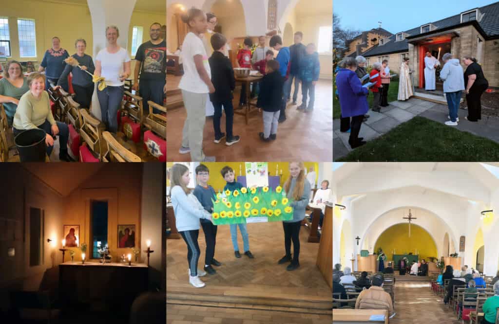 Six images of events at St Michael's
