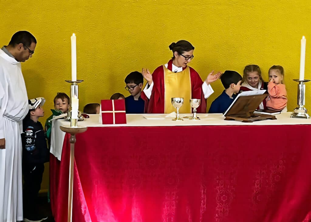 Photograph of a service at St Michael's